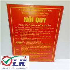 NỘI QUY CHỮA CHÁY