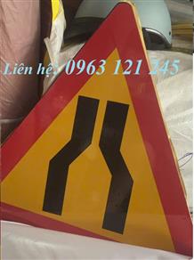 Biển báo W 203a đường hẹp cả 2 bên
