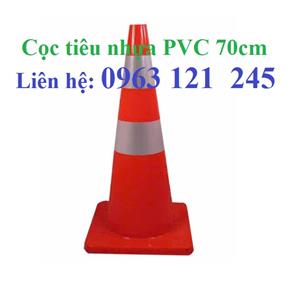 Cột tiêu cảnh báo nhựa PVC 70cm