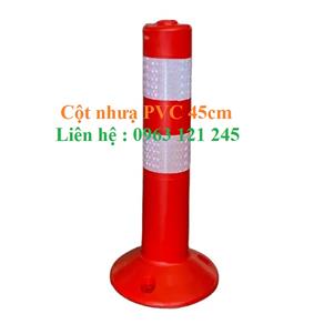 Cọc tiêu trụ nhựa PVC 45cm