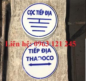 Mốc sứ cảnh báo tiếp địa ngầm