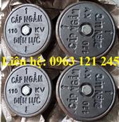 Mốc cảnh báo cáp ngầm bằng gang 110kv