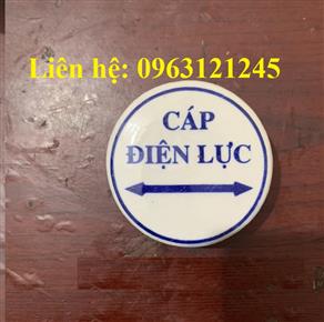 Mốc sứ cảnh báo cáp ngầm