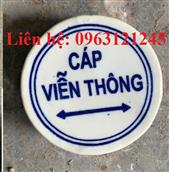 Mốc sứ cảnh báo cáp viễn thông