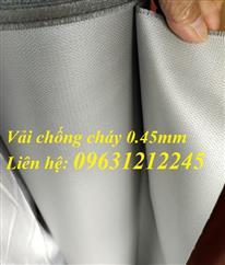VẢI BẠT SILICON CHỐNG CHÁY 0.45MM