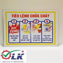 TIÊU LỆNH CHỮA CHÁY