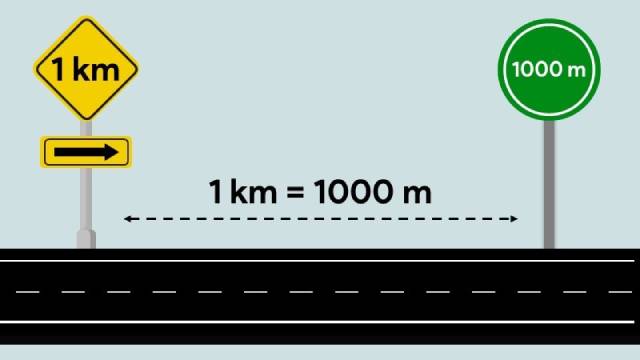 1 km bằng bao nhiêu mét​